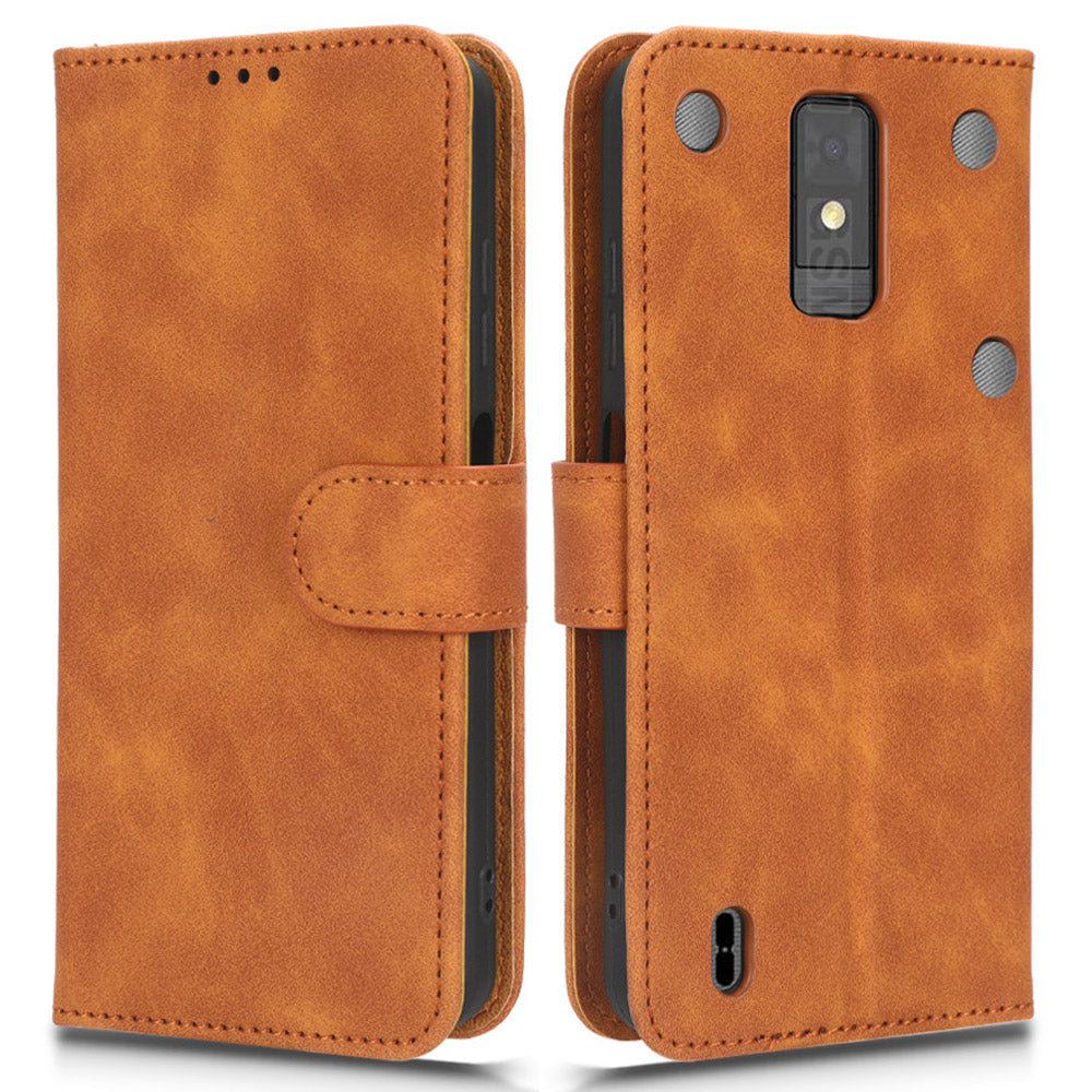 For ZTE Blade A32 PU Leather Phone Case Wallet Skin-touch Feeling Stand Cover Phone Protector For ZTE Blade A32 PU Leather Phone Case Wallet Skin-touch Feeling Stand Cover Phone Protector